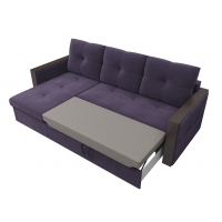 Угловой диван Валенсия (велюр фиолетовый) - Изображение 3